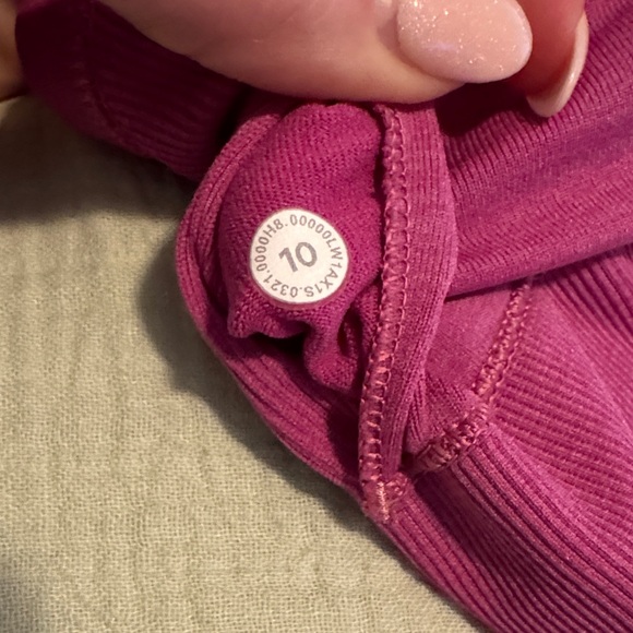 Pink Ribbed Lululemon Tank Top - Picture 5 of 5